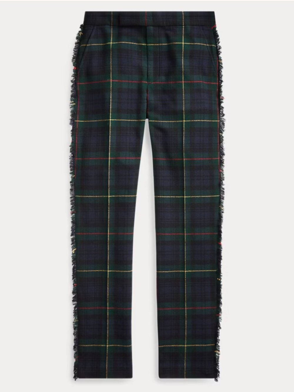 Polo Ralph Lauren Fringe-Trim Wool-Blend Trouser